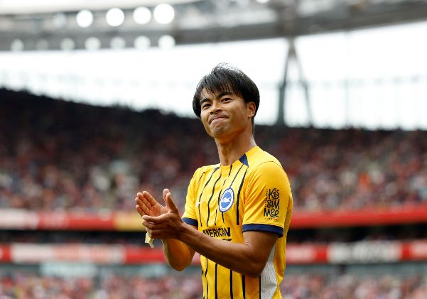 맨체스터 유나이티드가 마커스 래시포드의 대체자로 일본 '슈퍼 크랙' 미토마 마오루(브라이튼·27)를 집중하고 있다. /사진=로이터