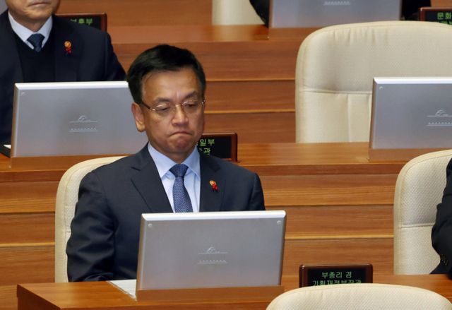  최상목 부총리 겸 기획재정부장관은 "무제한 유동성 공급 등 모든 가능한 금융 외환시장 안정 수단을 총 동원하겠다"고 밝혔다./사진=뉴스1