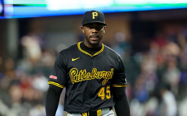 아롤디스 채프먼이 보스턴 레드삭스와 1년 계약을 체결했다. 사진은 올시즌 피츠버그 파이어리츠에서 활약한 아롤디스 채프먼의 모습. /사진=로이터