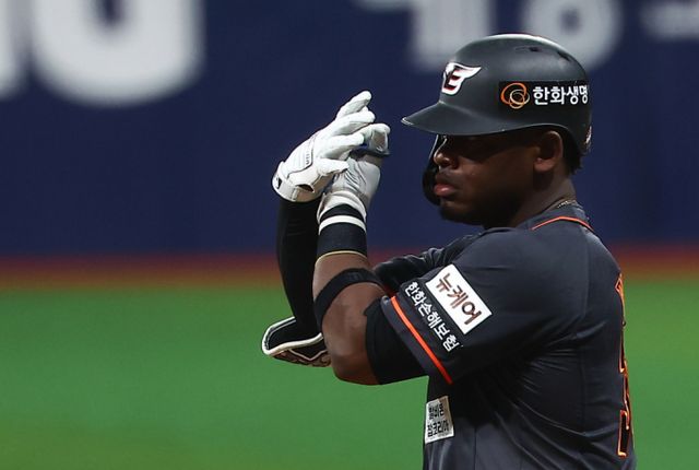 한화 이글수 출신 외야수 요나단 페라자가 샌디에이고 파드리스와 마이너리그 계약을 했다. 사진은 올시즌 한화 이글스에서 활약한 요나단 페라자 /사진=뉴시스