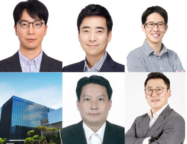 삼성바이오로직스 2025년 임원인사 승진자. 첫줄 제일 왼쪽부터 시계방향으로 유성철 상무, 송인섭 상무, 이태희 상무, 황인찬 상무, 송영석 상무. /사진=삼성바이오로직스