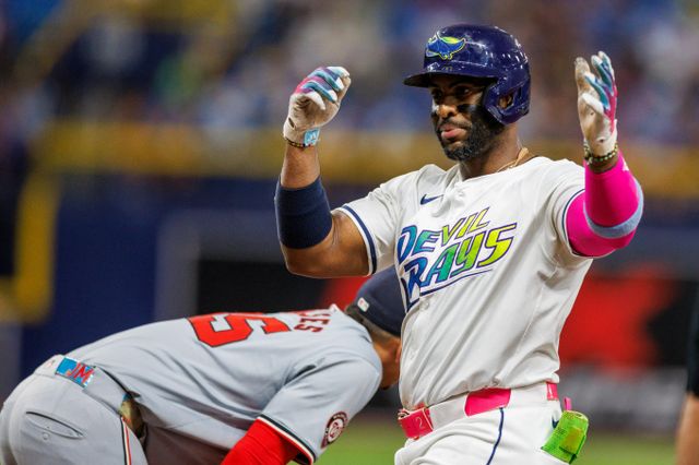 뉴욕 양키스가 자유계약선수 권리를 행사한 후안 소토를 대체할 선수들을 노리고 있다. 사진은 올시즌 탬파베이 레이스에서 활약한 얀디 디아즈의 모습. /사진=로이터 