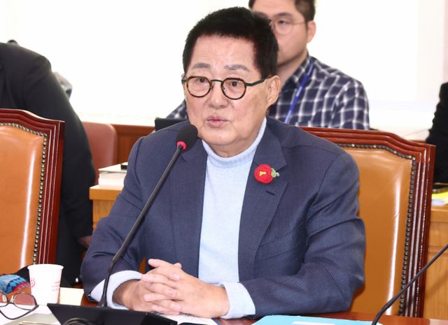  박지원 더불어민주당 의원이 페이스북에 예언 글을 올렸다. 사진은 박 의원이 발언하는 모습. /사진=뉴스1