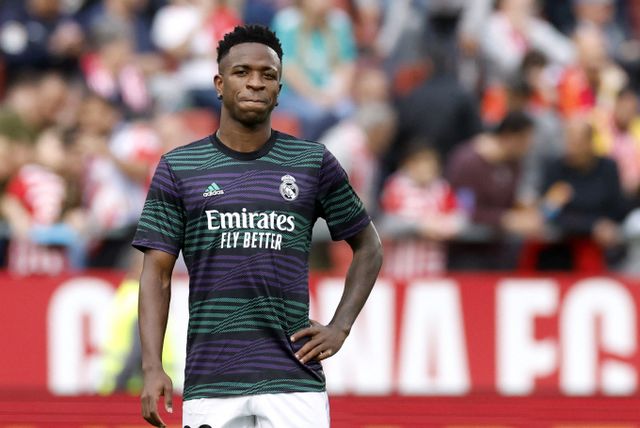 스페인 레알 마드리드 공격수 비니스우스가 인종차별에 눈물을 쏟았다. /사진= 로이터