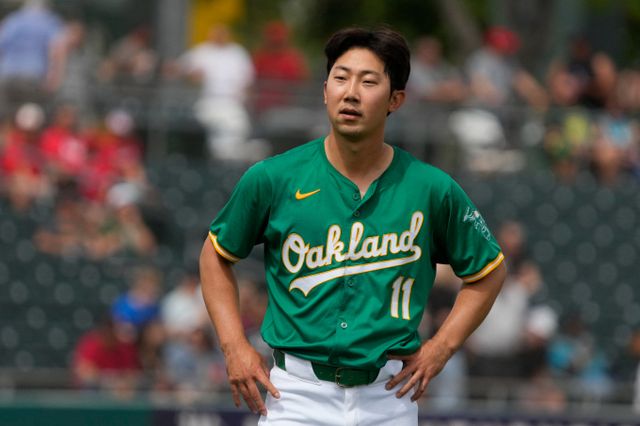 오클랜드 박효준이 시범경기 맹활약에도 마이너리그에서 시즌을 시작하게 됐다. /사진= 로이터