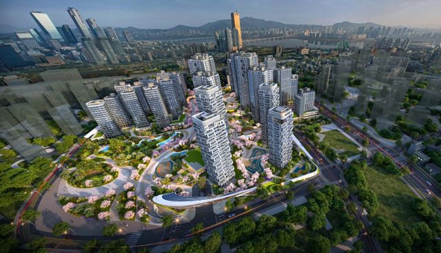 포스코이앤씨가 서울 동작구 노량진1구역 재개발 사업을 수주했다. 사진은 사업 조감도. /사진=포스코이앤씨