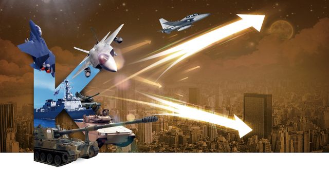 국내 방산업체들의 내수시장 의존도가 여전히 높았다. /그래픽=김은옥 기자