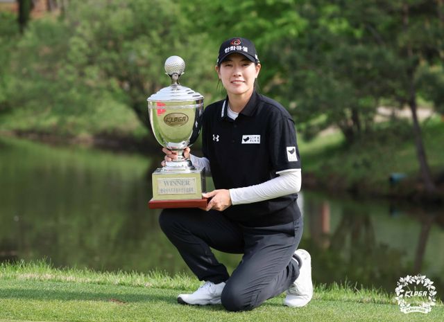 KLPGA 챔피언십 정상에 오른 이정민이 위메이드 대상·위믹스 포인트 선두로 등극했다. /사진= KLPGA