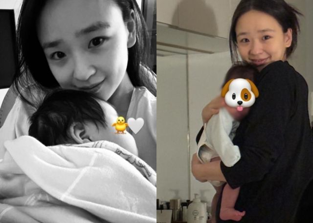 손연재가 본인의 인스타그램에 아들을 공개했다. /사진=손연재 인스타그램(뉴스1)