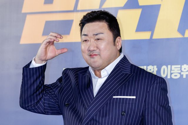 배우 마동석이 혼인신고 3년 만에 결혼식을 올린다. 사진은 지난달 11일 서울 성동구 메가박스 성수에서 열린 영화 범죄도시4 제작보고회에 참석한 배우 마동석. /사진=뉴스1