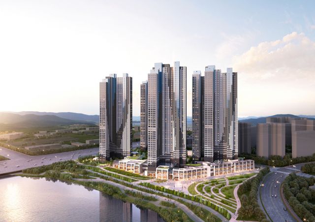 반도건설이 프리미엄 주거브랜드 '카이브 유보라'를 공개했다. 사진은 카이브 유보라가 첫 적용될 '고양 장항 카이브 유보라' 조감도. /사진=반도건설