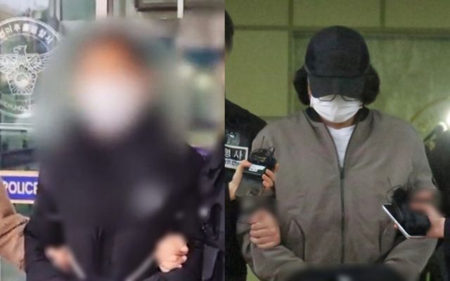 사진은 2007년 인천 한 고가 밑 도로에서 택시기사를 흉기로 살해하고 도주했다가 16년 만에 붙잡혀 재판에 넘겨진 2인조 택시강도들. 대법원은 이들의 무기징역형을 확정했다./사진=뉴시스 