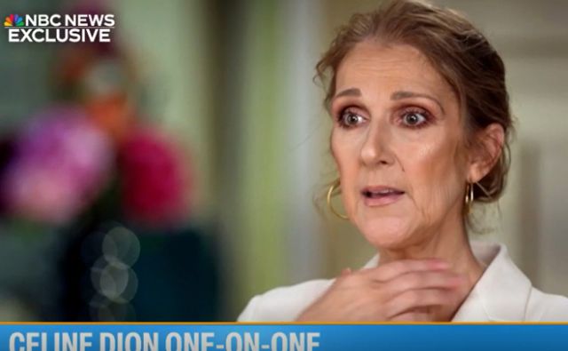 '강직-인간 증후군'을 앓고 있는 세계적인 팝스타 셀린 디옹이 NBC뉴스에 출연해 투병중인 자신의 심경을 밝혔다. /사진= NBC뉴스 화면 캡처 