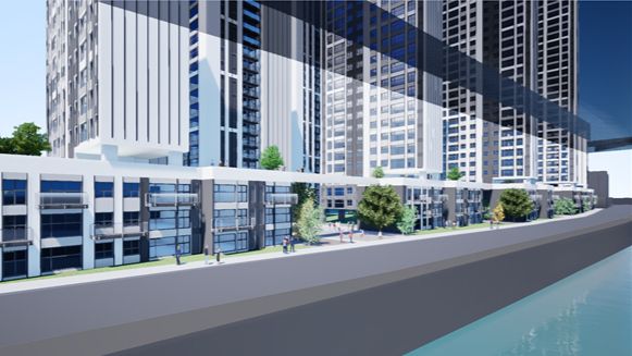 서울시가 서울 성북구 종암동 노후 주거지를 신속통합기획으로 확정했다. 사진은 정릉천변을 따라 공공공지로 이어지는 저층 연도형 아파트 조성 예시도. /사진=서울시