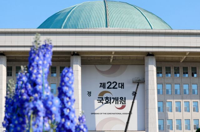 22대 국회가 이번 주 개원식을 열고 4년 의정 활동에 본격적으로 돌입할 예정인 가운데 첫 본회의에서 전반기 의장단을 선출할 예정이다. 사진은 국회의사당 전경. /사진=뉴스1