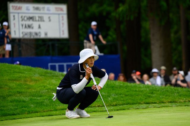 양희영이 KPMG 위민스 PGA 챔피언십 3라운드에서 단독 선두에 자리했다. /사진= 로이터