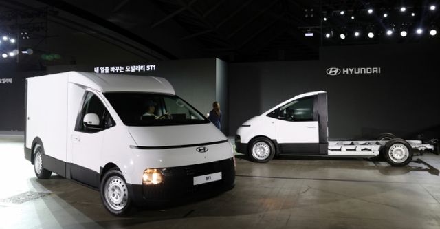 현대자동차그룹 무도장 복합재 성형기술 개발했다. 사진은 현대자동차 ST1 신차발표회/사진=뉴스1