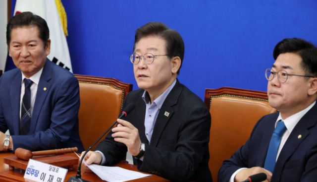 사진은 지난 3일 오전 서울 여의도 국회에서 열린 더불어민주당 최고위원회의에 참석한 이재명 민주당 대표. /사진=뉴시스