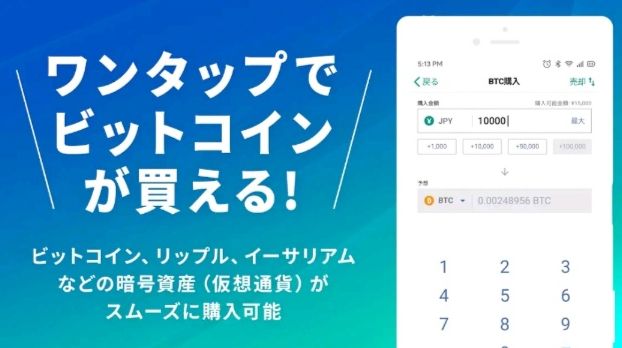구글플레이에서 찾아볼 수 있는 일본 가상자산 거래소 홍보 문구. /사진=구글플레이 캡처