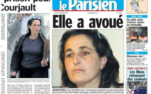 2006년 7월23일 서울시 서초구 서래마을에 영아 사체 2구가 발견됐다. 사진은 프랑스 파리 지역 신문 르 파리지앵 신문 지면에 담긴 서래마을 영아 유기 살해 사건의 주범인 베로니크에 대한 기사의 모습. /사진=르 파리지앵 신문 지면 캡처
