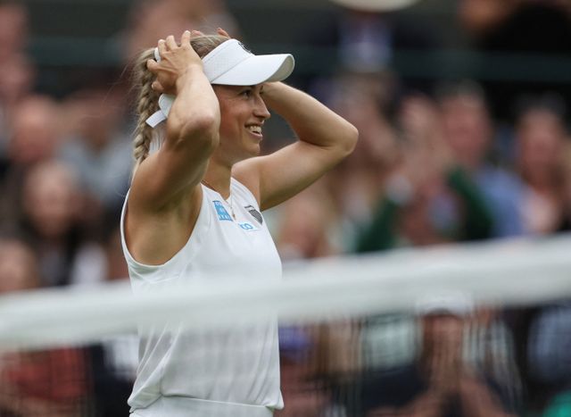 테니스 여자 단식 세계 1위 이가 시비옹테크가 윔블던 3회전에서 탈락했다. /사진= 로이터