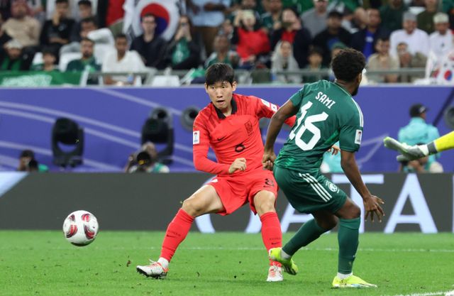 벨기에 프로축구 헨트에서 뛰는 홍현석이 튀르키예 트라브존스포르로 이적한다는 보도가 나왔다. 사진은 홍현석의 한국 축구대표팀에서 경기 모습. /사진= 뉴스1