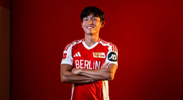 공격수 정우영이 VFB슈투트가르트를 떠나 FC우니온 베를린으로 1년간 임대 이적을 떠난다. 사진은 FC우니온 베를린 유니폼을 입은 정우영. /사진=FC우니온 베를린 공식 홈페이지