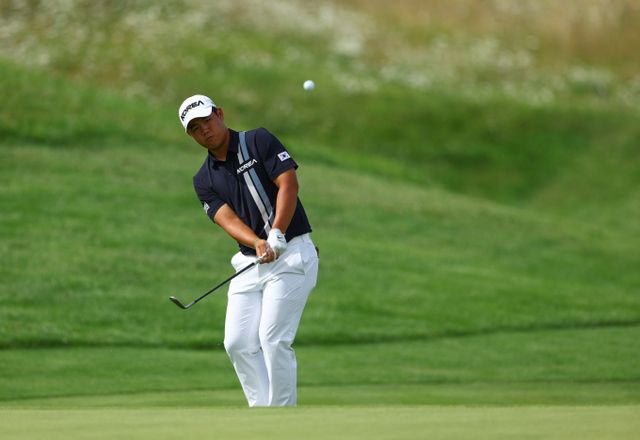 김주형의 파리올림픽 남자 골프 최종 라운드 경기 모습. /사진= 로이터