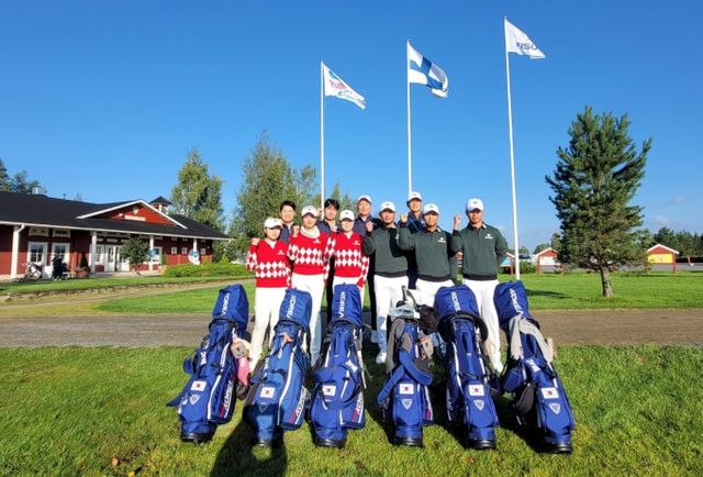 레노마골프가 의류 후원을 통해 골프 인재 육성에 힘쓰고 있다. 사진은 레노마골프 유니폼 착용한 한국 대학선발팀. /사진=레노마골프