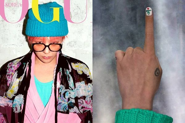 가수 G-DRAGON(지드래곤)이 하나금융그룹의 새로운 얼굴로 발탁됐다. /사진=보그, 지드래곤 인스타그램