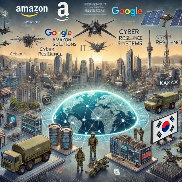 글로벌 방위산업에서 아마존, 구글, 스페이스 X 등 글로벌 IT 기업들의 활약이 두드러진다. 네이버, 카카오 등 국내 기업들의 방위산업 진출은 더딘 것으로 파악돼 국내 IT 기업들의 방위산업 참여를 활성화하기 위한 다방면의 지원책이 필요할 것으로 보인다. /그래픽=김서연 기자 