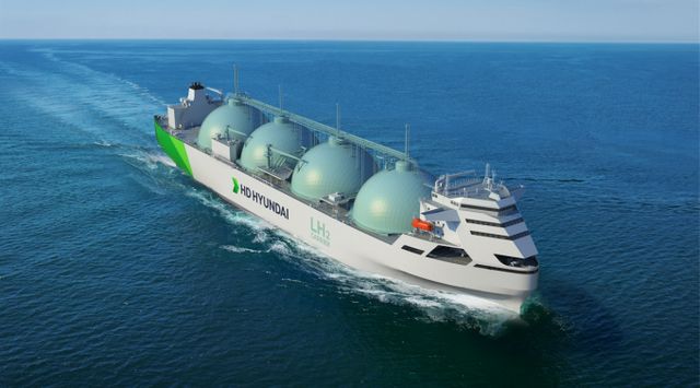 대형 액화수소 운반선 조감도. /사진=HD현대