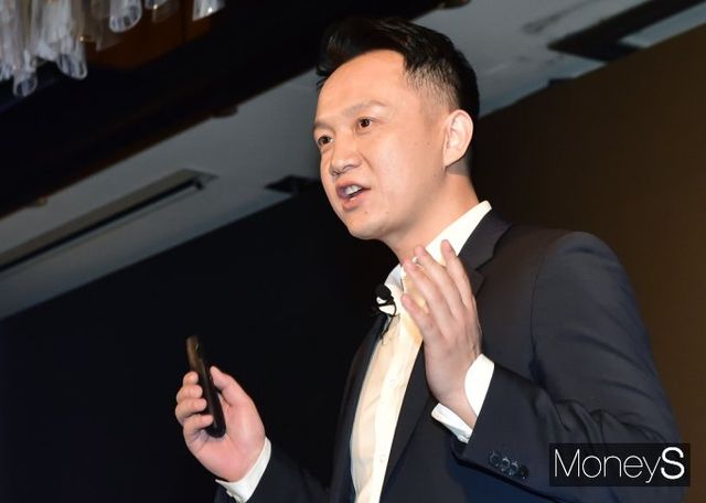 조니 우(Jony Wu) 샤오미코리아 사장이 15일 오전 서울 종로구 포시즌스호텔에서 열린 기자간담회에서 발언하고 있다. /사진=임한별 기자