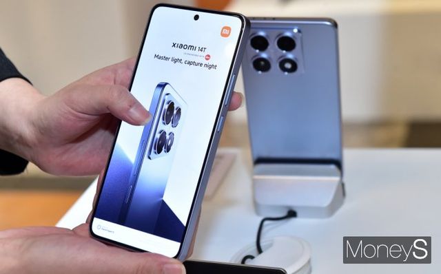 15일 샤오미코리아가 한국 출시 계획을 발표한 '샤오미 14T' 모델. /사진=임한별 기자