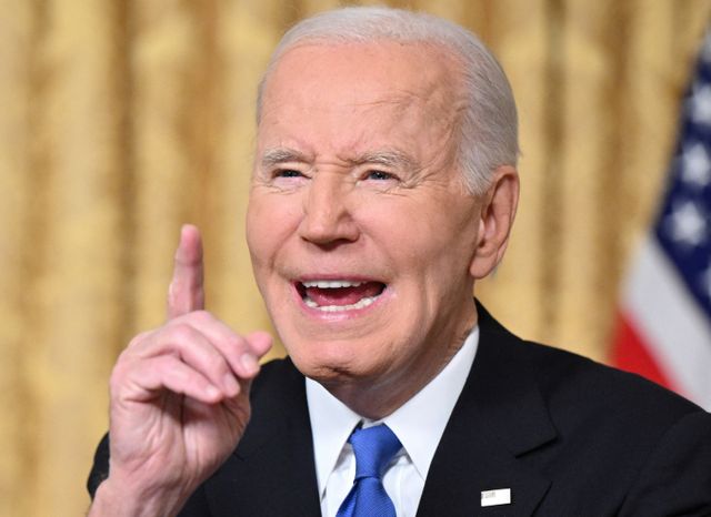 조 바이든 미국 대통령이 고별 연설에서 차기 도널프 트럼프 행정부에 대해 국민이 견제해야 한다고 당부했다. /사진=로이터