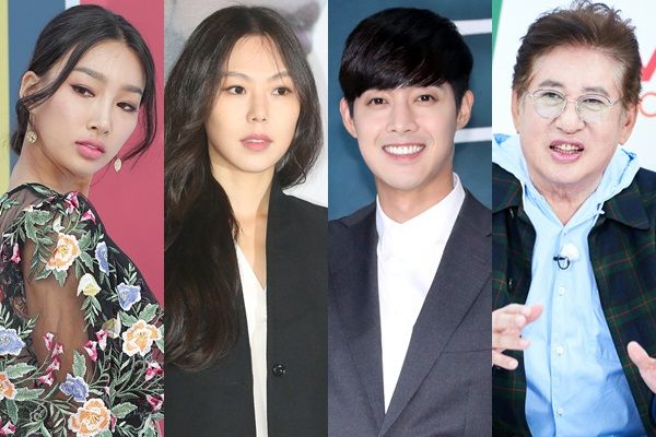 김민희의 임신 소식에 연예게 혼외자 논란이 수면위로 떠올랐다 .사진은 모델 문가비, 김민희, 김현중, 김용건(왼쪽부터). /사진=머니투데이