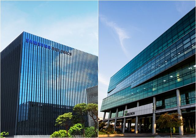 삼성바이오로직스와 셀트리온의 ADC(항체-약물 접합체) 사업 전략이 주목된다. 사진은 삼성바이오로직스 4공장(왼쪽)과 셀트리온 사무동. /사진=각 사 제공