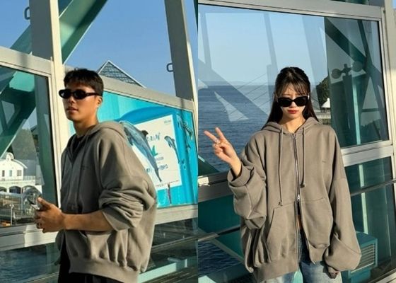 그룹 러블리즈 출신 가수 겸 방송인 미주(30)와 축구선수 송범근(27)의 결별설이 불거졌다. /사진=이미주, 송범근 인스타그램