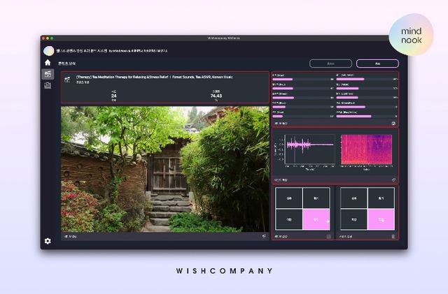 위시컴퍼니가 영상 감성 평가 AI모델을 개발해 웰니스 브랜드 '마인드눅' 명상 콘텐츠 제작에 활용한다. /사진=위시컴퍼니