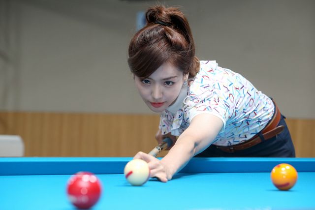 2년 동안 휴식기를 가진 한주희가 프로당구 무대에 복귀한다. 사진은 2년 만에 프로당구 무대에 복귀하는 한주희의 모습. /사진=프로당구협회(PBA) 제공