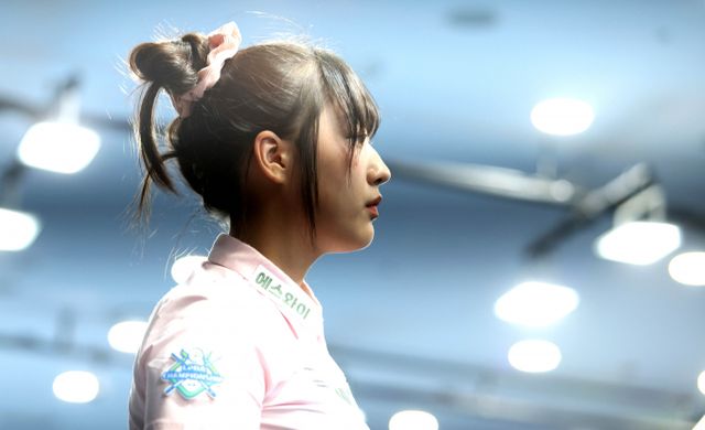 LPBA 8차 투어에 나선 응우옌호앙옌니, 전지우, 장가연, 전에린 등이 PQ라운드 진출에 성공했다. 사진은 22일 경기 고양킨텍스 PBA스타디움에서 열린 '웰컴저축은행 PBA-LPBA 챔피언십' LPBA PPQ(1차예선)라운드에 출전한 장가연의 모습. /사진=프로당구협회(PBA)