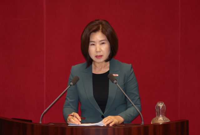 지난해 국내 건강보험 혜택을 받은 외국인은 약 133만명인 것으로 나타났다. 사진은 김미애 국민의힘 의원./사진=뉴시스 