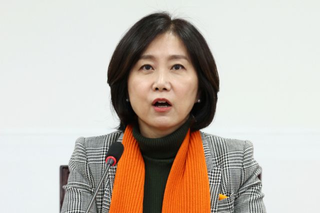 허은아 개혁신당 대표가 지난 24일 오전 서울 여의도 국회에서 열린 최고위원회의에 참석해 모두발언을 하고 있다. /사진=뉴스1