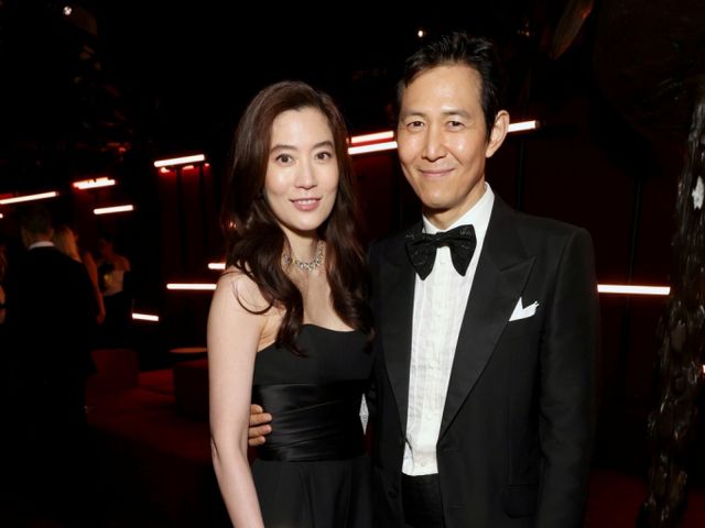 프랑스 파리에서 배우 이정재와 임세령 대상그룹 부회장의 모습이 포착됐다. 사진은 배우 이정재(오른쪽)와 임세령 대상그룹 부회장./사진=뉴스1(구찌 제공)