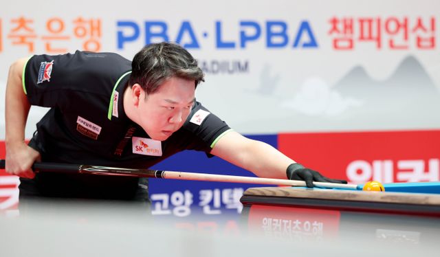 강동궁이 PBA투어 32강에 진출했다. /사진=PBA