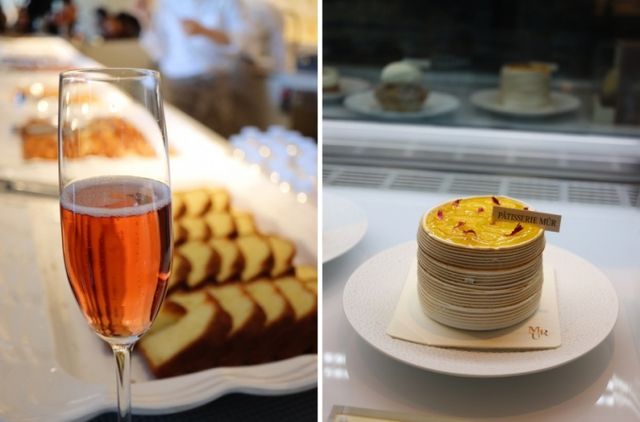 음식의 종류에 맞게 술을 매칭해 즐기는 '페어링 문화'가 퍼지면서 디저트와 술을 페어링해 먹는 경우가 늘고 있다. 사진은 파티세리뮤흐의 살롱드뮤흐 메뉴(왼쪽)와 파티세리뮤흐 오랑쥬리. /사진=다이어리알