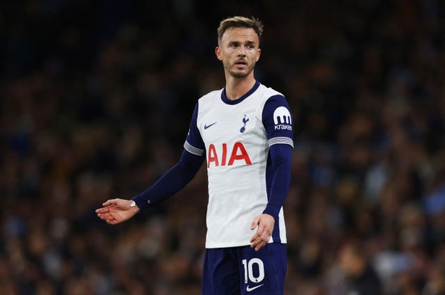 주전들의 줄부상에 신음하고 있는 토트넘이 부주장 제임스 매디슨까지 전력에서 이탈했다. /사진=로이터