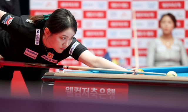 김민아가 김가영과의 웰컴저축은행 PBA-LPBA 챔피언십 LPBA 경승전에서 패해 아쉽게 준우승을 차지했다. /사진=PBA