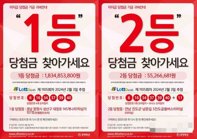 미국에서 당첨금 지급 기한 만료 직전 복권을 찾아 약 15억원을 수령한 부부의 사연이 알려졌다./사진=뉴시스(동행복권)