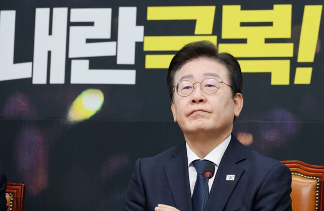 이재명 더불어민주당 대표가 국민의힘에서 가짜뉴스를 내보냈다며 신고해 금융치료하게 만들 것을 요청했다. 사진은 이재명 더불어민주당 대표. /사진=뉴스1